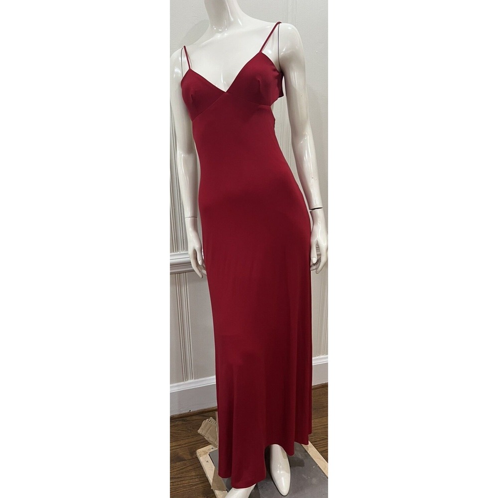 Moda International Red Built in Lace Back Spaghetti Strap Sexy Dress 6